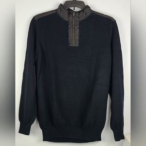 Mark Law 1/4 zip knit long sleeve sweater, Sz L (Ptp 22.5")